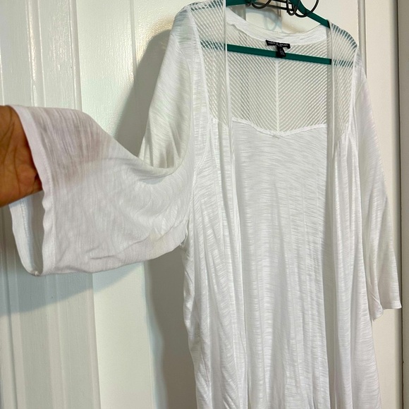 Cable & Gauge EUC 3x Textured Open Cardigan - Picture 3 of 6